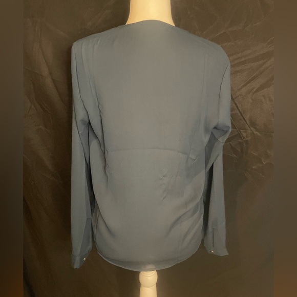 Krisa, size small, Women’s Deep Teal, lace up blouse - Picture 2 of 4